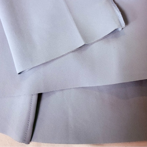 NWT A.W.A.K.E. MODE Pre-Spring 2020 Light Blue Raw Edge Fitted Blouse 42 - Picture 8 of 13